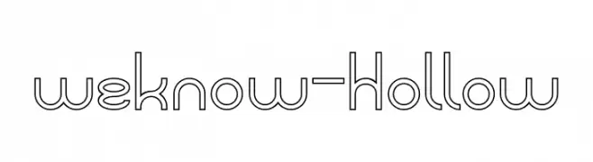 weknow-Hollow  免费字体下载