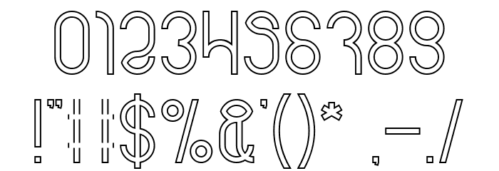 weknow-Hollow Font OTHER CHARS