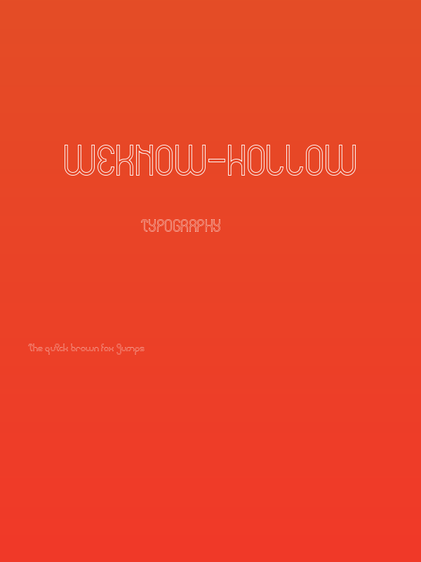 weknow-Hollow Poster