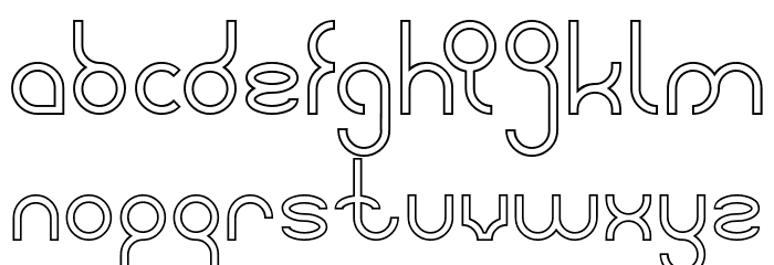 weknow-Hollow Font LOWERCASE