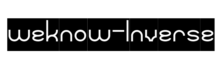 weknow-Inverse  Frei Schriftart Herunterladen
