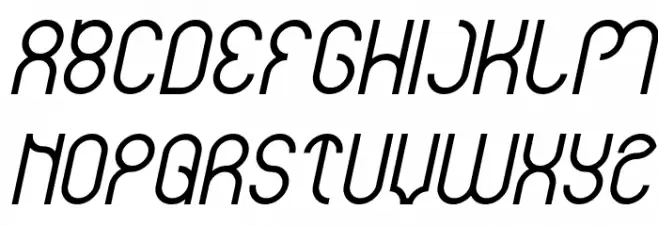 weknow Italic फ़ॉन्ट अपरकेस
