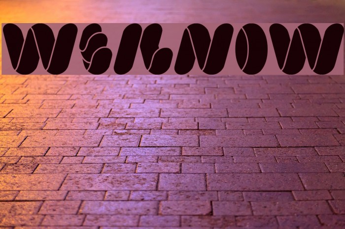 weknow Font examples