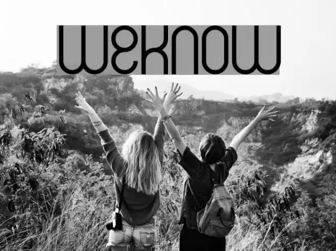 weknow Font examples