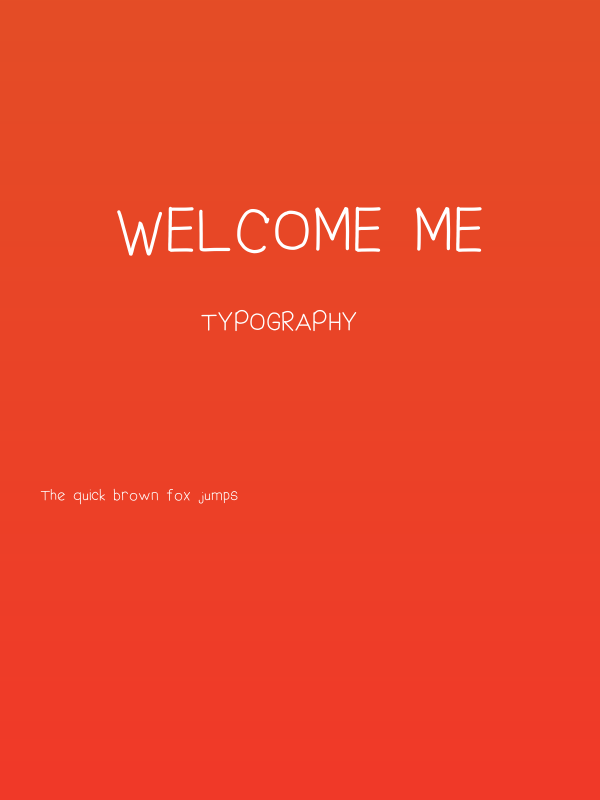 welcome me Poster