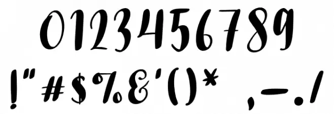 welove Font OTHER CHARS