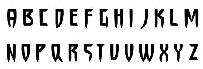 werewolves Шрифта ВЕРХНИЙ