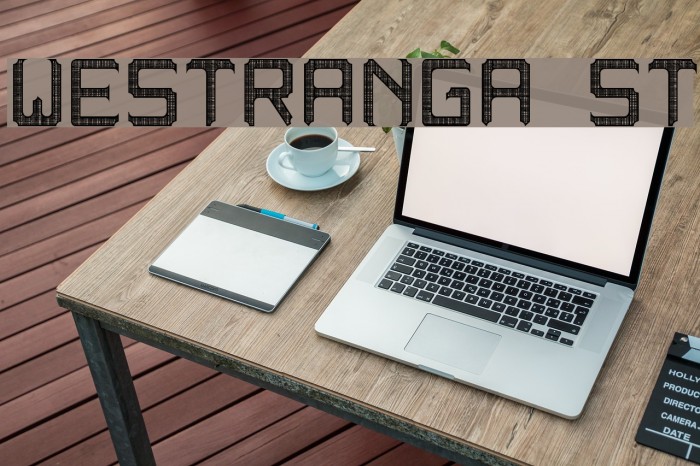 westranga st Font examples
