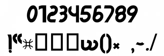 WFF LAGE grafica FGM Normal Font OTHER CHARS