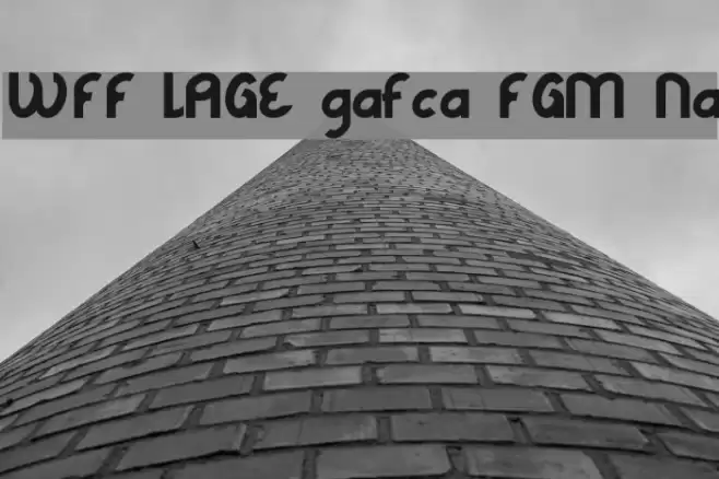 WFF LAGE grafica FGM Normal Font examples