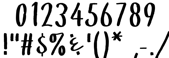 WGTreeline Font OTHER CHARS