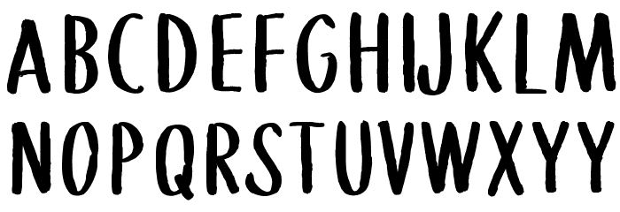 WGTreeline Font LOWERCASE