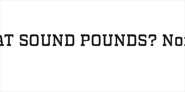 WHAT SOUND POUNDS? Normal Logo