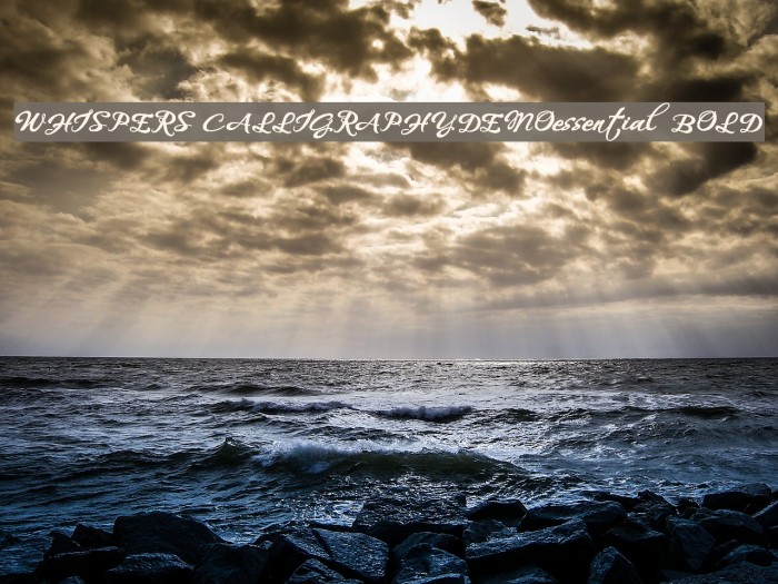 WHISPERS CALLIGRAPHY_DEMO_essential_BOLD Font examples