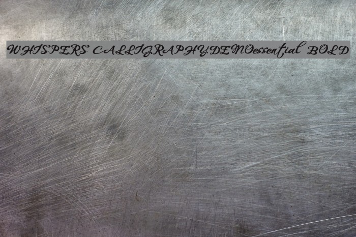 WHISPERS CALLIGRAPHY_DEMO_essential_BOLD Font examples