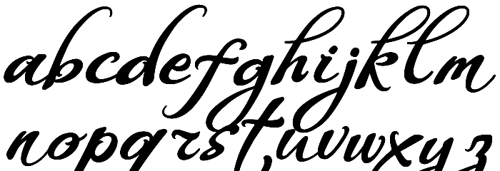 WHISPERS CALLIGRAPHY_DEMO_essential_BOLD Font LOWERCASE