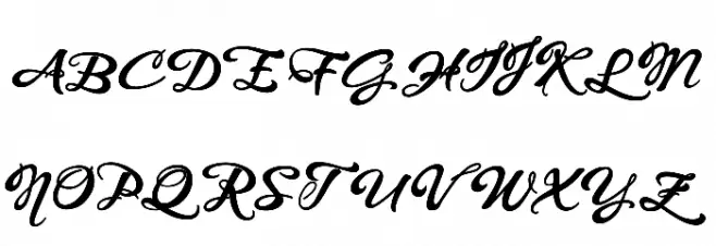 WHISPERS CALLIGRAPHY_DEMO_sinuous_BOLD फ़ॉन्ट अपरकेस