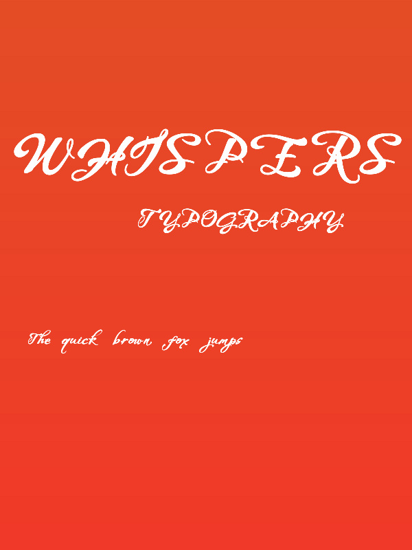 WHISPERS CALLIGRAPHY_DEMO_sinuous_BOLD Poster