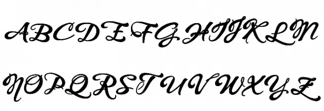 WHISPERS CALLIGRAPHY_DEMO_sinuous_BOLD फ़ॉन्ट अपरकेस