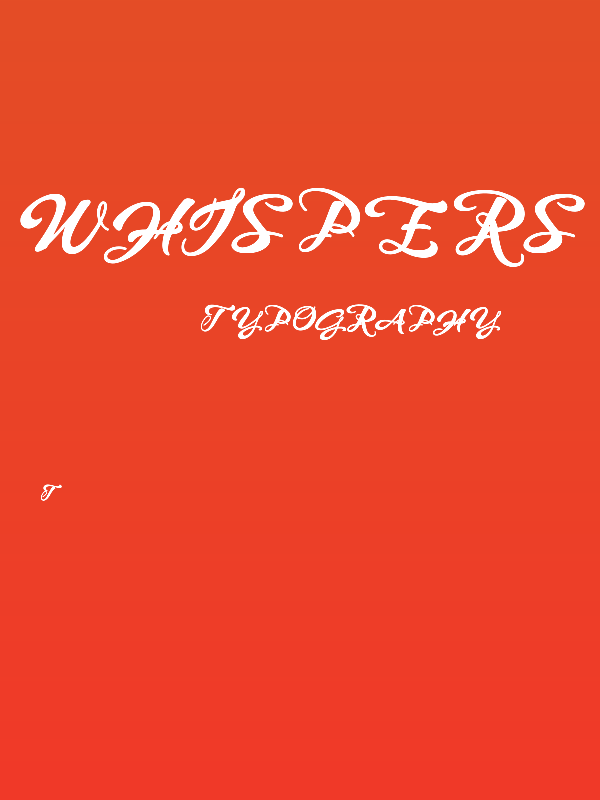 WHISPERS CALLIGRAPHY_DEMO_sinuous_BOLD Poster