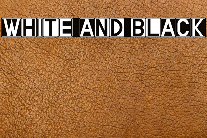 WHITE AND BLACK Example 1