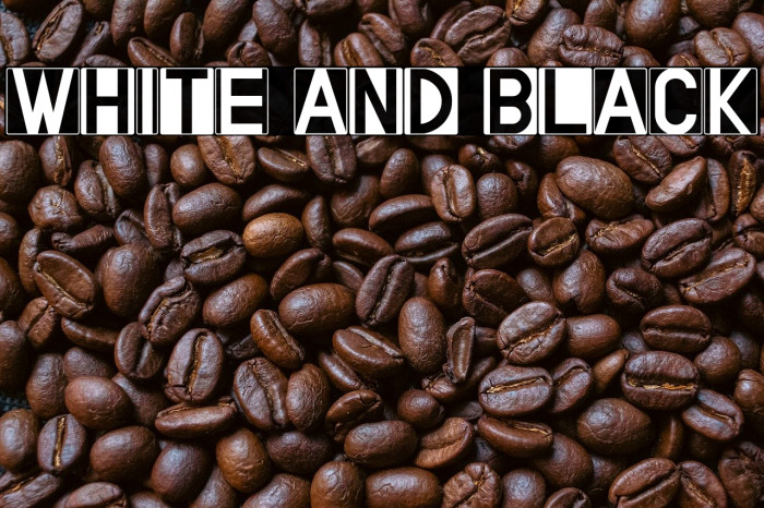 WHITE AND BLACK Example 3