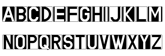 WHITE AND BLACK Font LOWERCASE