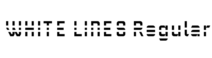 WHITE LINES Regular  免费字体下载