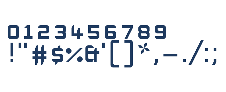 WHITE LINES Regular Other Characters