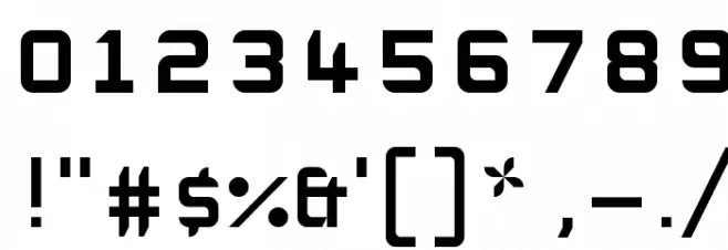 WHITE LINES Regular Font OTHER CHARS