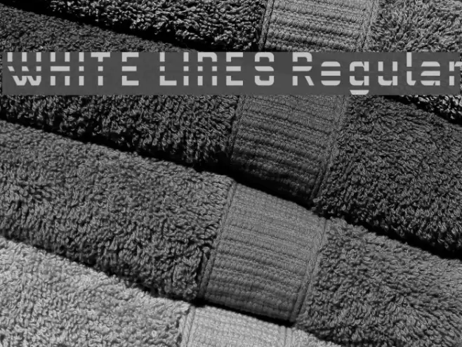 WHITE LINES Regular Font examples