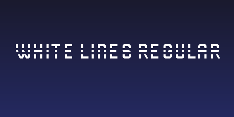 WHITE LINES Regular Social Header