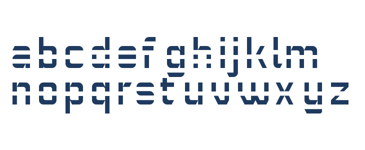 WHITE LINES Regular Lowercase