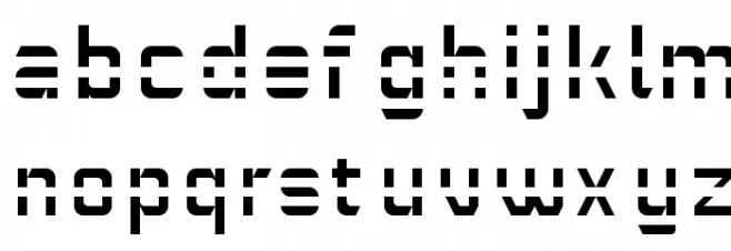 WHITE LINES Regular 字体 小写