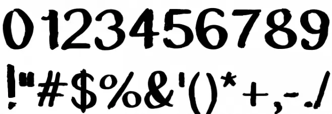 WHITEWASHER Font OTHER CHARS