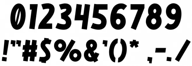 WHOAA Font OTHER CHARS