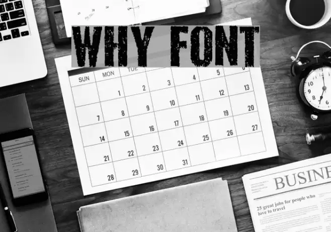 WHY Шрифта examples