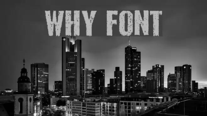 WHY Шрифта examples