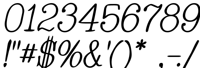 Whackadoo Upper Italic Font OTHER CHARS