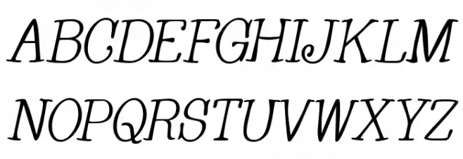 Whackadoo Upper Italic Schriftart Groß
