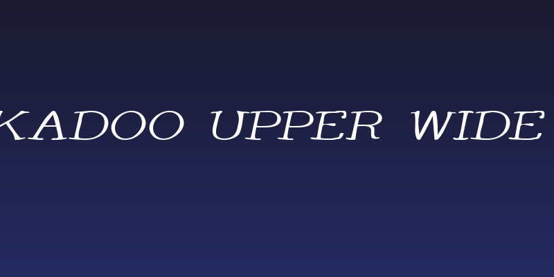 Whackadoo Upper Wide Italic Social Header