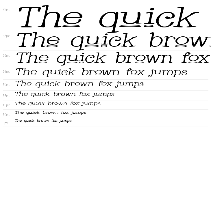 Whackadoo Upper Wide Italic Waterfall