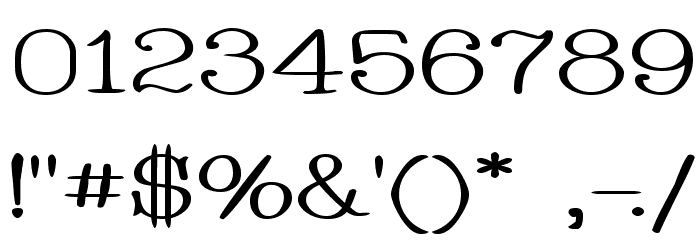 Whackadoo Upper Wide Font OTHER CHARS