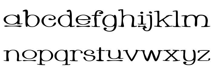 Whackadoo Upper Wide Font LOWERCASE