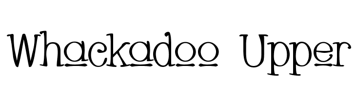 Whackadoo Upper  Free Fonts Download
