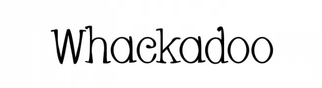 Whackadoo  Frei Schriftart Herunterladen