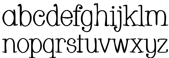 Whackadoo Font LOWERCASE