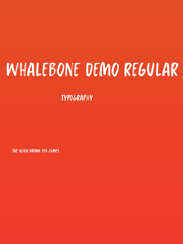 Whalebone DEMO Regular Poster