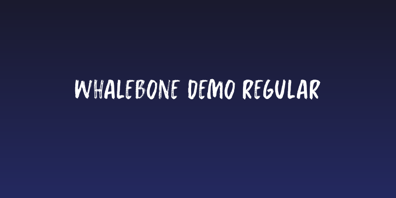 Whalebone DEMO Regular Social Header