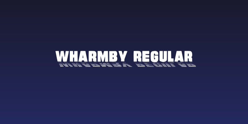 Wharmby Regular Social Header